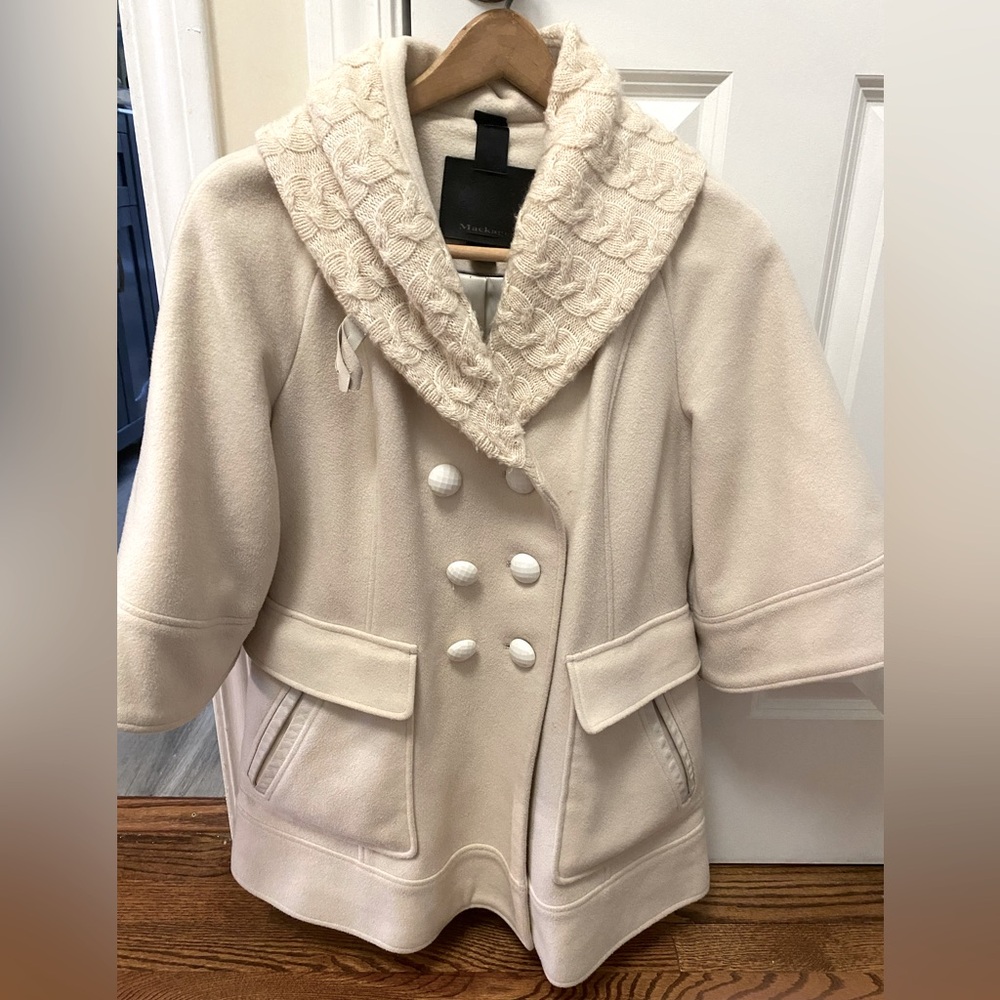 Mackage Luxury Wool and leather winter dress coat